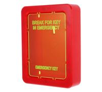 Zerodeko Boîte à Clés Murale Sécurisée Rouge en Plastique Résistante aux Intempéries pour Rangement Fiable des Clés d'urgence la Maison L'école