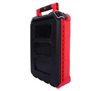 Zerodeko Boîte à Outils modulaire, Rangement empilable Portable pour | Coffret à outils portable robuste et rigide, à couvercle plat, simple couche, fermetures sécurisées, idéal pour la