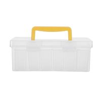 Zerodeko Boîte de Rangement Outils avec Poignée Organisateur Portable à Compartiments Amovibles Coffret Transparent pour Petites Visserie et Fournitures de Réparation Auto
