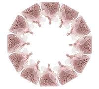 Zerodeko Boîtes à Dragées Creuses pour Mariage 25 Pièces - Coffrets Présents Rose Pailleté avec Ruban - Boîtes D’emballage pour Chocolats et Bonbons, pour Fêtes, Saint-valentin et