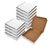 Zerodeko Boîtes à Pizza Film Aluminium en Papier Kraft Épais Lot de 10 Légères et Faciles à Transporter pour Emballage Pizza Professionnel