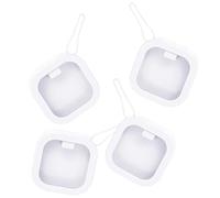Zerodeko Boîtes de Rangement Cosmétiques Portables 4 Pcs Blanche, Organisateur D'accessoires Cheveux et Bijoux, Multifonctionnel, Matériel Solide, pour Voyage et Bureau, Coffret Compact Pratique