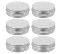 Zerodeko Boîtes en Aluminium à Filetage Creux pour Dressage Olfactif Chien Motif Perforé 60 ML Lot de 6 Kit Olfactif Portable, Accessoires Entraînement à L'odorat Usage Cosmétique