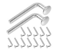 Zerodeko Boulons Robustes en Fer Argenté pour Rayonnages à Palettes, Lot de 50pcs, Résistance à l'usure et Solidité pour Sécurité de Meubles et Rangements