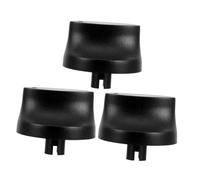 Zerodeko Boutons de Minuterie Universels 3 Pièces Remplacement Polyvalent en Plastique Noir pour Four et Cuiseur à Riz, Cuisine Domestique et Cafétéria