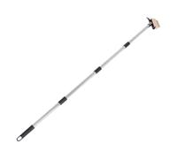 Zerodeko Brosse de Désherbage Multifonctionnelle Poils Denses avec Manche Long Ergonomique en Acier Inoxydable Soulage la Fatigue du Dos pour Patios Publics et Surfaces en Pierre