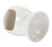 Zerodeko Brûleur à Cire en Céramique Blanc Surface Lisse et Design Simple, Diffuseur D'huile Essentielle Décoratif pour Aromathérapie et Ambiance Relaxante