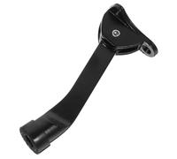 Zerodeko Butée de Porte à Pédale Réglable pour Protection des Murs Petite Taille Noire Cale de Porte Lestée Antidérapante Compact pour Bureau et Maison