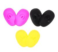 Zerodeko Cache-oreilles Légères et Confortables Réutilisables en Silicone 3 Paires Anti- pour Coloration Capillaire pour Salon et Soin Huile