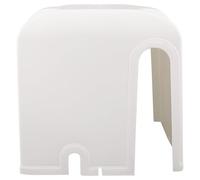Zerodeko Cache Pompe Extérieur Blanc en Plastique Ouvertures D'aération, Installation Facile et Durabilité Renforcée pour Moteur de Pompe de Jardin ou Industriel