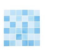 Zerodeko Carrelage de Piscine sans Joint en Céramique Facile à Utiliser 36pcs Multi-usages Carreaux Décoratifs Bleu pour Piscines Extérieures et Toilettes