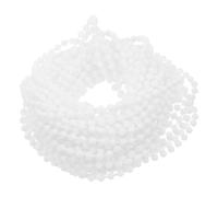 Zerodeko Chaînette de Rechange pour Store Enrouleur : Cordon à Billes de 10,9 Yards (9,1 m) - Chaînette à Billes en Plastique Blanc - Universelle pour la réparation des Stores Romains verticaux