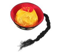 Zerodeko Chapeau Traditionnel Chinois Élégant et Facile à Ranger en Feutre Léger Tresses, Accessoire de Cosplay Asiatique pour Décoration de Fête ou Photo