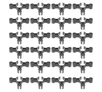 Zerodeko Clips de Sécurité Lot de 24 en Plastique Noir Support Solide pour Bouteilles de Bière pour Bougies, pour Fête et Décoration de Table