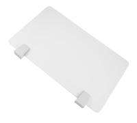 Zerodeko Cloison de Bureau Pratique en Plastique Blanc pour Tables et Desks | Installation Rapide, Blocage des Distractions, Usage Bureau Partagé, pour Employés et Coworking