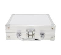 Zerodeko Coffret de Rangement pour Outils en Aluminium, 17 x 16 cm, avec | Étui à outils pour instruments de maquillage avec coque rigide, en alliage d'aluminium, pour le rangement des produits