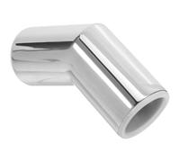 Zerodeko Connecteur de Tuyau Coudé en Acier Inoxydable 135° pour Tube 25mm, Collier de Serrage Argenté Polyvalent pour Fixations de Porte Vitrée et Raccords Structuraux