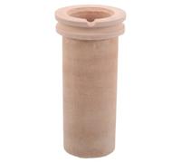 Zerodeko Creuset en céramique : Creuset de four - Plat de fusion haute température - Pot de fusion de 1 kg pour métaux, pour la, le moulage et le raffinage, diamètre intérieur 3,9 cm