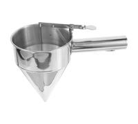 Zerodeko Distributeur de Gâteaux Piston 20 Cm en Acier Inoxydable, Entonnoir Conique, Matériel de Boulangerie pour Pâtisserie et Extérieur