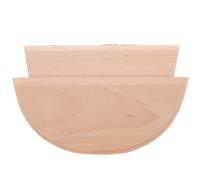 Zerodeko Emporte-pièce en Bois 2pcs Racleur à Pâte Forme Demi-cercle et Trapèze, Facile à Manipuler Cuisson Découpe de Pâte Four