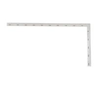 Zerodeko Équerre en L en Acier Inoxydable 250x500mm pour Menuiserie et Dessin avec Marquages Précis et Bords Lisses, Outil Robuste pour Rénovation et Travaux de Construction