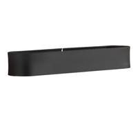 Zerodeko Étagère Murale Adhésive Porte-Serviettes Pratique en Aluminium Noir sans Perçage, Rangement Mural pour Salle de Bain pour Accessoires de Salle de Bain