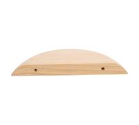 Zerodeko Étagère Murale Semi-Circulaire en Bois Marron Robuste et Décorative pour Décoration Intérieure, pour Petits Espaces et Rangement Élégant