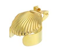 Zerodeko Extincteur à Mèche de Bougie Automatique en Alliage de Zinc | Forme Coquille, Protection Silencieuse et Résistante à Chaleur, Usage Maison et Restaurant, Finition Or