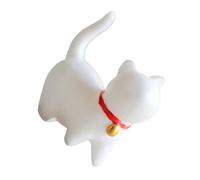 Zerodeko Figurine Décorative Accessoire Unique de Chat en Porcelaine Blanche Petite Décoration Créative pour Bureau ou Salon pour Décor de Maison
