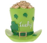 Zerodeko Figurine en Résine Chapeau Haut-de-Forme Vert pour Décoration de Table Rustique Saint-Patrick, Usage Solide pour Plateau à Plusieurs Niveaux la Cuisine Ferme Irlandaise