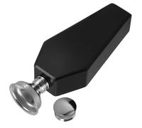 Zerodeko Flasque de Hanche Style Gothique 3,5 Oz en Acier Inoxydable Forme Cercueil Noire Portable pour Célébrations Halloween et Voyage