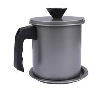 Zerodeko Graisseur en Acier Inoxydable Filtre Anti-goutte et Couvercle, Bidon D'huile Pratique Cuisine, Facile à Laver et Stockage D'huile Sûr Plusieurs styles
