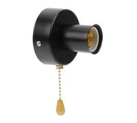 Zerodeko Interrupteur à Tirette pour Douille Lampe de Chevet en Acier Inoxydable Support de Lampe Mural Facile à Nettoyer et Design à Chaînette
