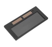 Zerodeko Lentille de Remplacement de Casque de Soudeur Solaire Détection Automatique, Lentille en Plastique Noir Facile à Transporter pour Divers Scénarios de Soudage