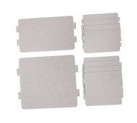 Zerodeko Lot de 10 Plaques de Mica Argenté pour Micro-ondes, Couvercle de Guide D’ondes, Résistance à Haute Température, Isolation pour Réparation