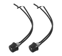 Zerodeko Lot de 2 interrupteurs rotatifs pour lampe de plafond, culot à | Interrupteur de plafonnier amélioré, compatible avec les lampes de table ou les ventilateurs, installation simple, design