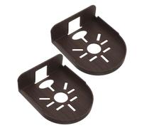Zerodeko Lot de 2 Supports muraux pour caméra de sécurité, Supports muraux en Plastique pour Moniteur avec Clips de câble, de Surveillance Polyvalent avec Petite étagère pour Chambre, Cuisine ou
