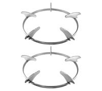 Zerodeko Lot de 2 supports pour wok en fonte, réducteur de brûleur à gaz, support antidérapant pour grille de brûleur de cuisinière à gaz, idéal pour la cuisine.