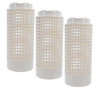 Zerodeko Lot de 3 Mini-lombricomposteurs d'extérieur pour compostage, c | Vermicomposteur souterrain peu encombrant et aéré, couvercle retenant l'humidité, idéal pour les plates-bandes, l'ext