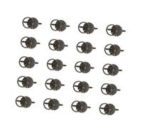 Zerodeko Lot de 30 Poignées de Tiroir Noires Pratiques pour Boîte à Bijoux Chic, Poignée de Traction de Remplacement pour Coffret Cadeau