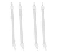 Zerodeko Lot de 4 pièces de rechange pour radiateur d'appoint, tige | Tube chauffant en quartz pour radiateur électrique 300-400 W, tube de remplacement infrarouge en quartz de 7,5 pouces pour