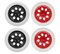 Zerodeko Lot de 4 Roues en Plastique pour Chariot de Courses Pliable, Accessoires de Remplacement pour Transport Facile en Intérieur et Extérieur