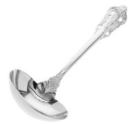 Zerodeko Louche à Soupe Grosse Taille en Acier Inoxydable Résistant à L'usure Manche Intégré Cuillère Cuisine pour Servir pour Buffet et Repas