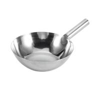 Zerodeko Louche Plate Inox à Manche Court Cuisine, Pelle à Eau Multifonction en Acier Inoxydable Argenté, Grosse Capacité, Usage Domestique et Professionnel