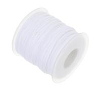 Zerodeko Mèche de Bougie Ronde en Coton Blanc, 200 Pieds, pour Fabrication | Compatible Cire de Soja et Huile Végétale, Allumage Fluide et Flamme Régulière, Usage Bougeoir Artisanat