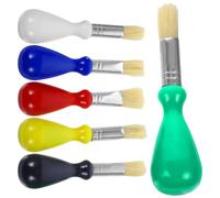 Zerodeko Mes Premiers Pinceaux 12 Mois Lot de 6 Pinceaux Légers en Plastique pour Peinture Professionnelle, Aquarelle et Peinture pour Toile, pour Garçon et Filles Débutants