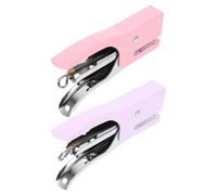 Zerodeko Mini agrafeuse à pince (lot de 2), capacité de 16 feuilles | Agrafeuses robustes pour fournitures scolaires et de bureau (pliage de papier, loisirs créatifs)