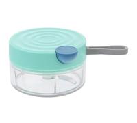 Zerodeko Mini Hachoir Manuel à Ail et Légumes 180ml en Abs et PC Vert, Coupe Rapide Cuisine la Maison Voyage