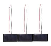 Zerodeko Mini Panneaux Solaires Polycristallins Soi-même 3 Pcs 5v 60ma Cellules Solaires Design Compact et Léger pour Bricolage et Atelier