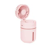 Zerodeko Mini Ventilateur Humidificateur D'air Portable Pulvérisation pour Voiture, Léger et Silencieux, été Vacances, Capacité 400ml en Abs et Silicone